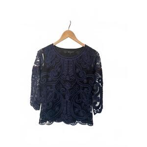 NEW WEAVZ women's pull over tunic in navy